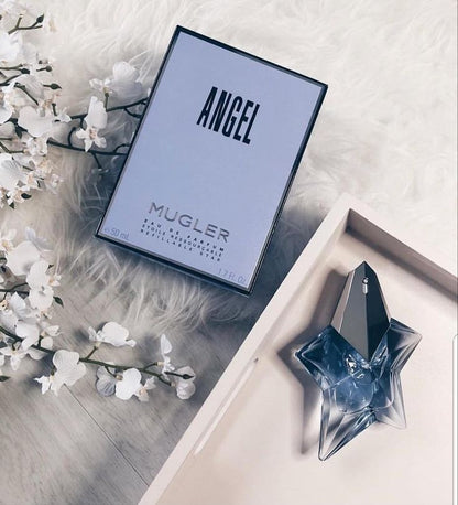 Caja y botella de Angel Mujer 100ml EDP Thierry Mugler