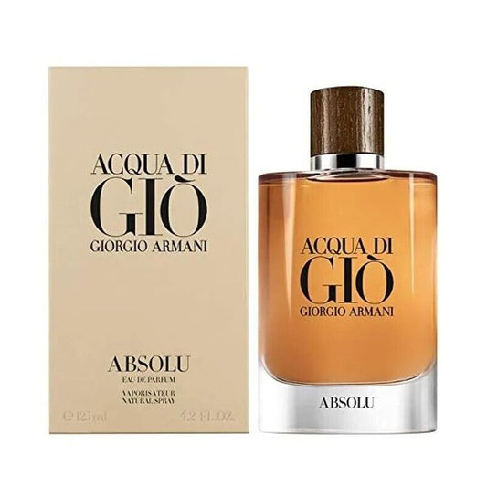 Caja y botella de Acqua di Giò Absolu Hombre 125ml EDP Giorgio Armani