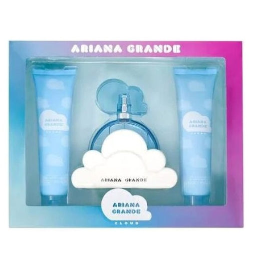 ESTUCHE ARIANA GRANDE CLOUD MUJER 3PZS 100ML EDP + CREMA + GEL DE BAÑO