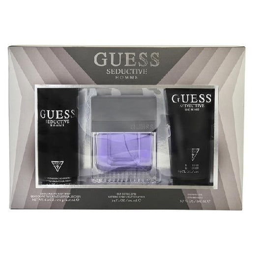 GUESS SEDUCTIVE HOMBRE 3PZS 100ML EDT DESODORANTE + GEL DE BAÑO