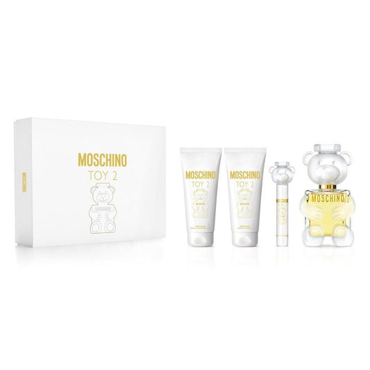 MOSCHINO TOY 2 MUJER 4PZS 100ML EDP + 10ML EDP + CREMA + GEL