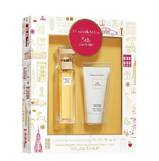 ESTUCHE ELIZABETH ARDEN 5TH AVENUE MUJER 3PZS 125ML EDP + 2 CREMAS