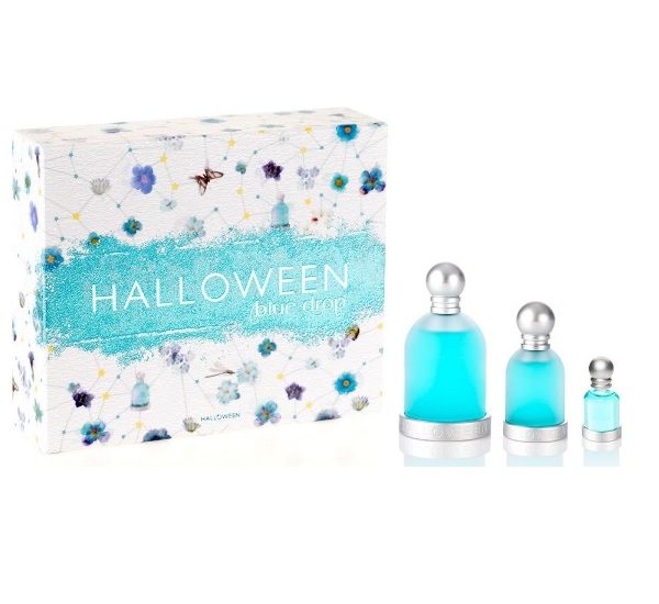 ESTUCHE JESUS DEL POZO HALLOWEEN BLUE DROP MUJER 3PZS 100ML EDT + 30ML EDT + 4.5ML EDT