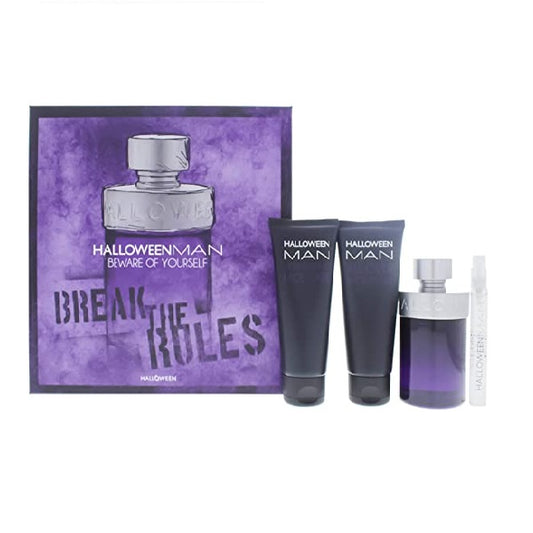 ESTUCHE HALLOWEEN HOMBRE 4PZS 125ML EDT + 10ML EDT + GEL DE BAÑO + AFTER SHAVE